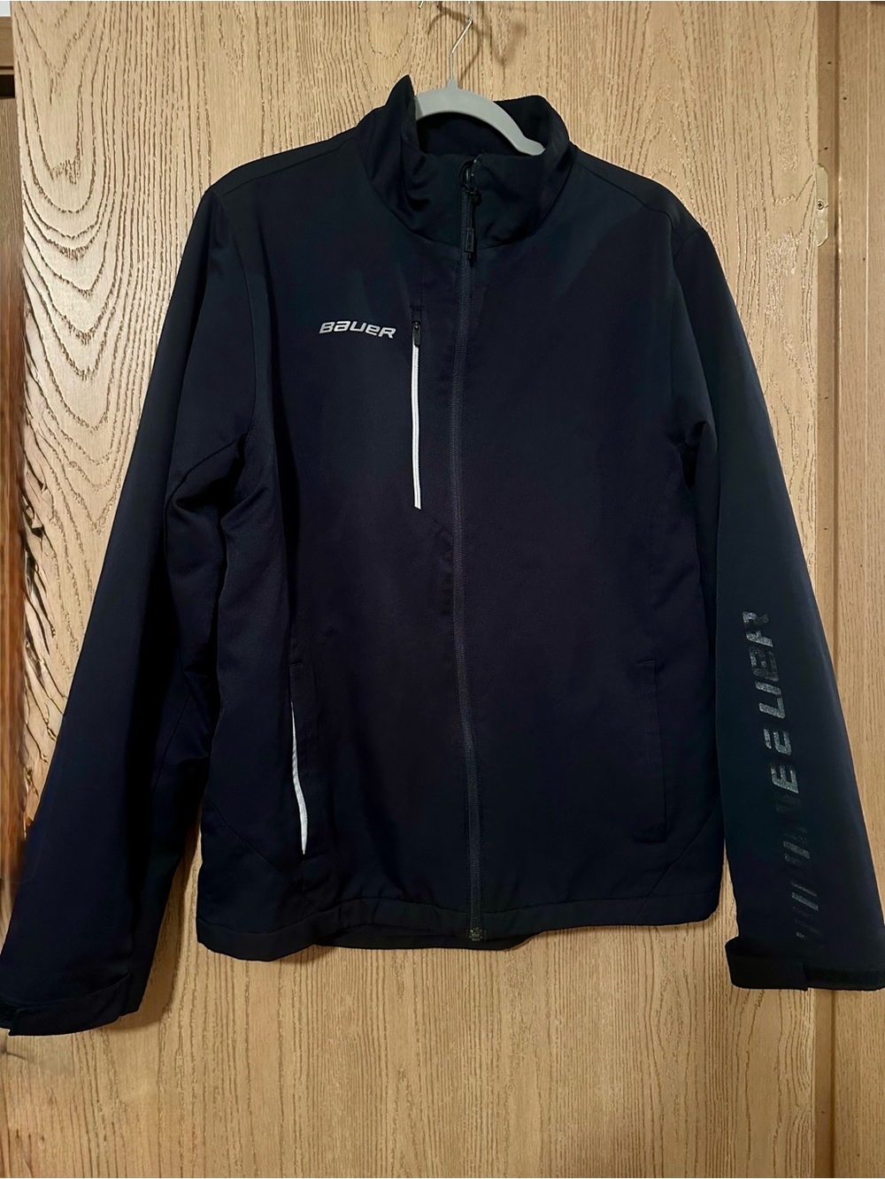 Bauer Men's Black Performance Softshell Jacket with White Accents